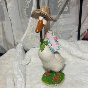 Spring gatherings ceramic duck decor